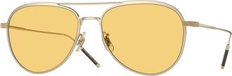 Oliver Peoples OV1276ST TK-3 5311R6 Mens Sunglasses Gold Size 53