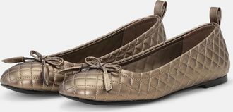 Ilse Jacobsen Womens Quilted ballerina - Brown