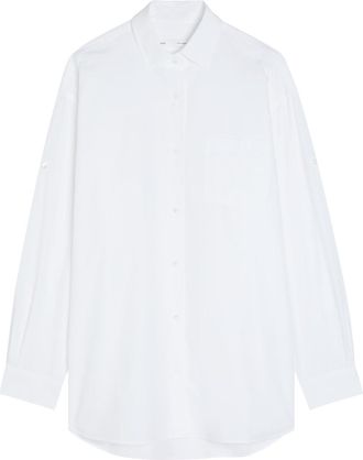A Gold E Agolde X Maria Mcmanus Cotton-poplin Shirt - White - S (UK8-10 / S)