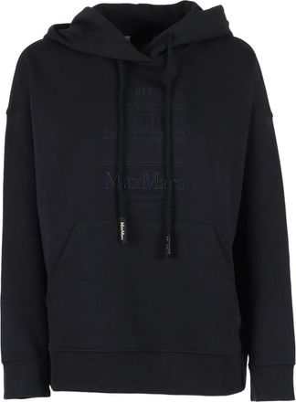 Max Mara Hoodies, male, Blue, Size: XS Felpa Andrea
