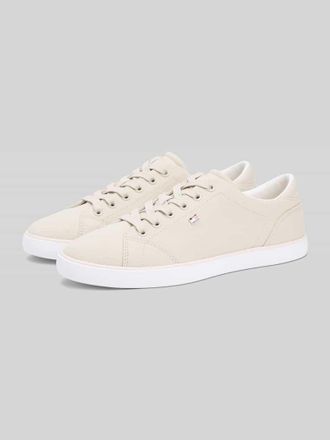 Tommy Hilfiger Low Top Sneaker aus Canvas in Offwhite, Gr&ouml;&szlig;e 37