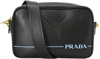 Prada Pre-owned Cross Body Bags, female, Black, Size: ONE SIZE Pre-owned Vintage Shoulder Bag