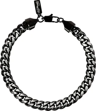 Ed Hardy Mens Curb Chain Bracelet in Black at Nordstrom Rack