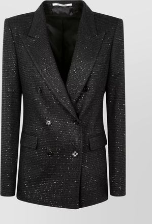 Tagliatore womens sequin lapel jacket
