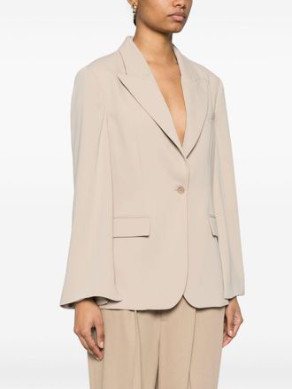 P.A.R.O.S.H. Womens Single-breasted Blazer Jacket - Nude - Size X-Small