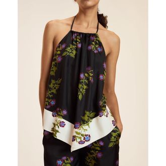 Cynthia Rowley Silk Halter Top