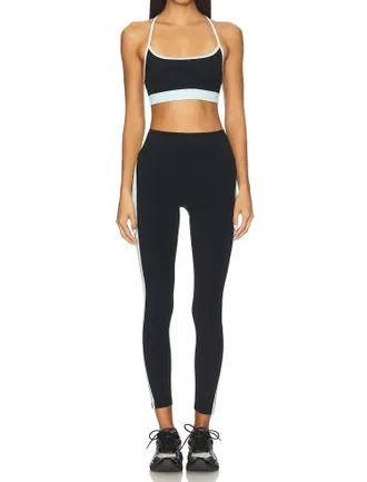 SPLITS59 Emerson Highwaist Leggings In Black/ice