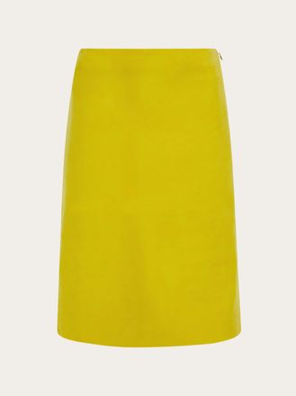 Ferragamo Women Nubuck pencil skirt Yellow
