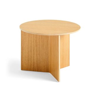 HAY Slit Table Round, &Oslash; 45 x H 35,5 cm, Eiche natur