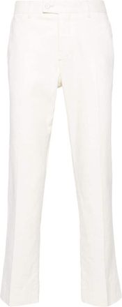 J.Lindeberg Lois mid-rise straight-leg trousers - men - Spandex/Elastane/Cotton/Linen/Flax - 46 - Neutrals