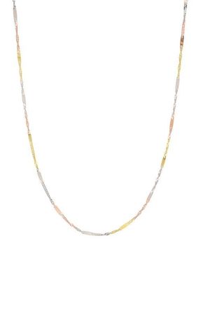 Bony Levy 14K Gold Tri-Tone Twisted Chain Necklace in 14K Yellow Gold at Nordstrom, Size 16