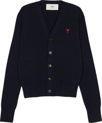 Ami (WMNS) AMI Army Cardigan Navy FKC374-001-414