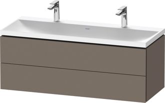 Duravit Duravit L-cube Conjunto En C Suspendido, 2 Cajones, 2 Lavabos