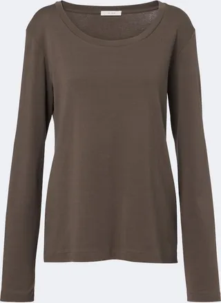 The Row Kalto cotton jersey top