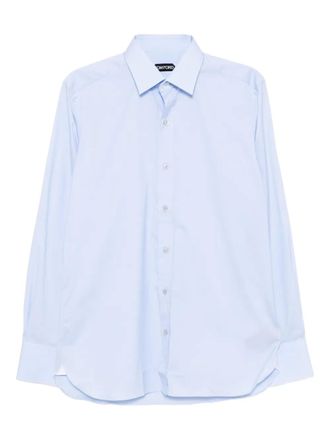 Tom Ford long-sleeves cotton shirt - Blue