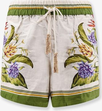 Farm Rio Shorts Tropical Scarf in lino e viscosa - FARM RIO - gender_Woman