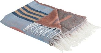 Beliani Beliani - Manta De Acr&iacute;lico Poli&eacute;ster Multicolor 130 X 170 Cm Patr&oacute;n Abstracto Flecos Resha