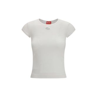 Diesel Witte Katoenen T-Shirt