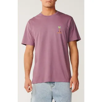 Rip Curl Pacific Rinse Cotton Graphic T-Shirt in Dusty Purple at Nordstrom, Size Xx-Large