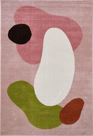 Nazar Rugs Alfombra abstracta multicolor 100x150 cm