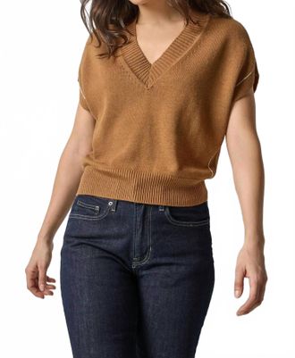 Lilla P V-Neck Sweater In Cork