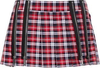 Dsquared2 checked pleated mini skirt - women - Cotton - 38