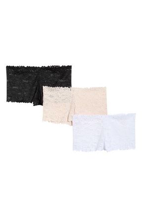 Honeydew Intimates Natalya 3-Pack Tangas in Black/White/Seltzer at Nordstrom, Size X-Large