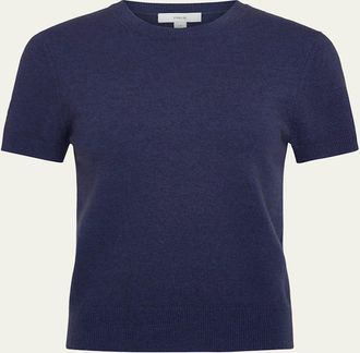 Vince Short-Sleeve Cashmere-Blend Tee