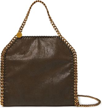 Stella McCartney FALABELLA MINI HANDBAG IN CHOCOLATE SHAGGY DEER - Stella Mccartney - Woman