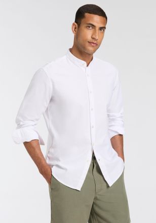 Boss Orange by Hugo Boss Langarmhemd BOSS ORANGE Race, Herren, Gr. 3XL, N-Gr, weiss (wei&szlig;100), Web, Obermaterial: 100% Baumwolle, unifarben, regular fit h&uuml;ftbedeckend, 1-Knopf