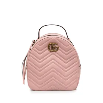 Gucci Pre-owned Gucci Small GG Marmont Matelasse Leather Backpack Unisex 9SS9T8RQZ418ZOEX