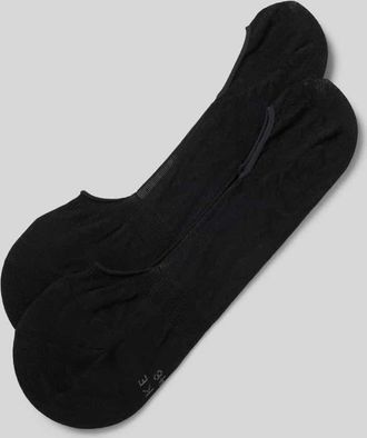 Falke Füßlinge mit Label-Detail Modell Step Medium Cut in Black, Größe 39/40