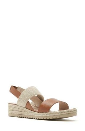 La Canadienne Rica Espadrille Wedge Sandal in Cognac Pebble at Nordstrom Rack, Size 10