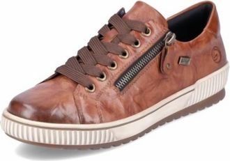 Rieker Womens Zip Shoe In Dk Brown