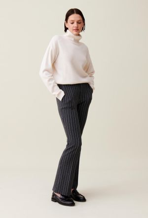 Claudie Pierlot Pantalon flare &agrave; rayures
