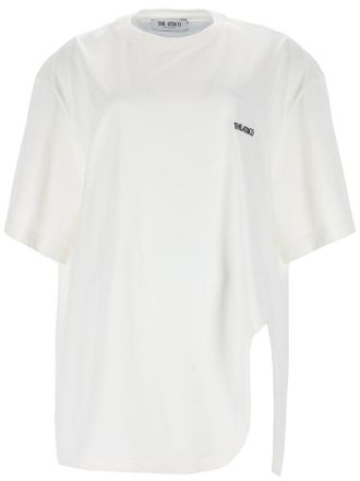 The Attico Logo Cotton Asymmetrical T-Shirt