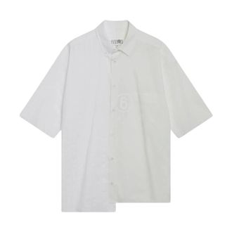 Maison Margiela Camicia in Cotone Asimmetrica - - Shirts - Uomo - Bianco - M