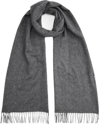 Tommy Hilfiger Breigoed - Heren - Wintersjaals - Grijs - ONE Size - Leer - Accessoires