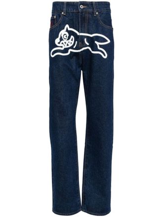 Icecream Running Dog-print jeans - Blue