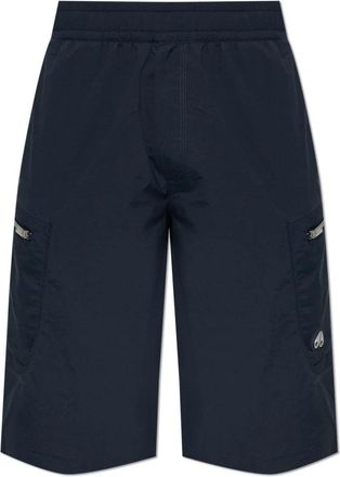 Moose Knuckles Top Flight Cargo Shorts - Heren - Korte Broeken - Blauw - XL - Katoen - Korte Broeken
