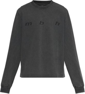 Misbhv T-shirt met lange mouwen - Heren - Longsleeves - Grijs - XS - Katoen - Tops