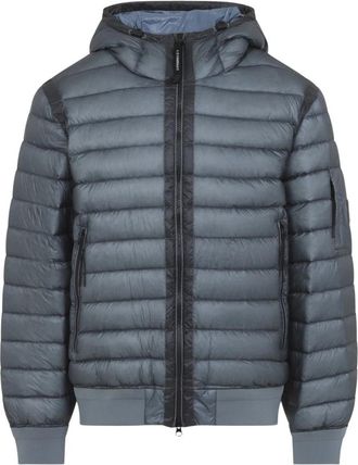 C.P. Company D.d. Shell Hooded Down Jacket - Heren - Winterjassen - Blauw - M - Leer - Jassen