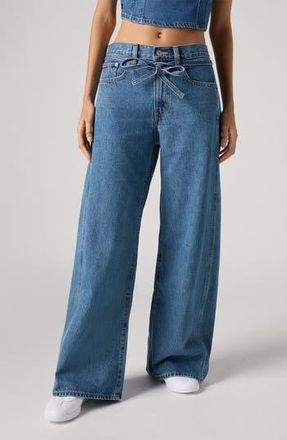 Levi's XL High Waist Drawstring Wide Leg Pants in Forbidden Fruit at Nordstrom Rack, Size 26 X 31