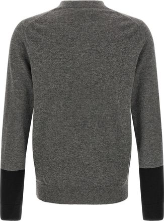 Comme Des Gar&ccedil;ons Color-Block Wool Sweater - Grey