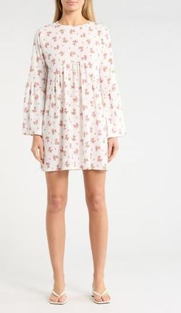 Go Couture Bell Sleeve Swing Dress in Primrose Pink at Nordstrom Rack, Size Small