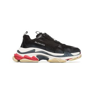 Balenciaga Sneakers, male, Black, 7 UK, Triple S Leather Trainers