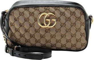 Gucci Matelass&eacute; Gg Marmont Small Camera Bag (Authentic Pre-Loved)