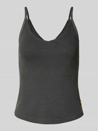 G-Star G-Star RAW Tr&auml;gertop mit V-Ausschnitt in Anthrazit, Gr&ouml;&szlig;e M