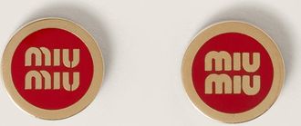 Miu Miu Enameled metal earrings