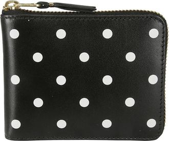 Comme Des Gar&ccedil;ons Leren Dots Bedrukte Tas - Heren - Portefeuilles - Zwart - ONE Size - Accessoires